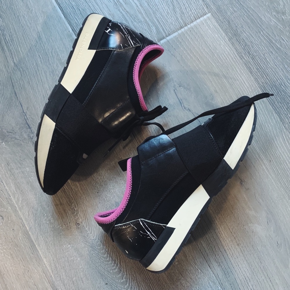 Authentic BALENCIAGA RACERUNNERS marble collection SIZE 37